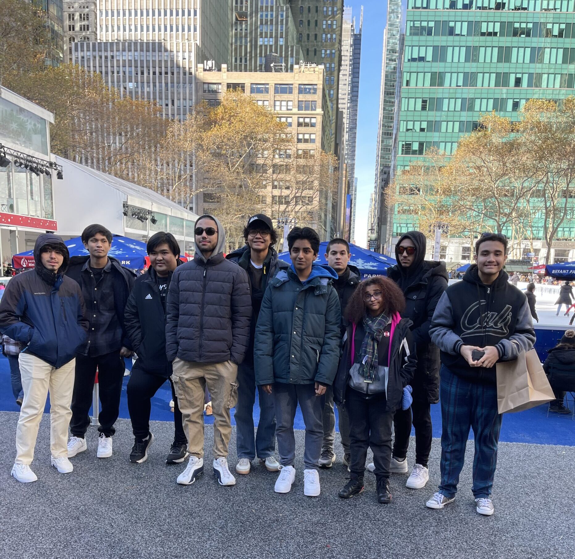 County Prep students visited Bryant Park