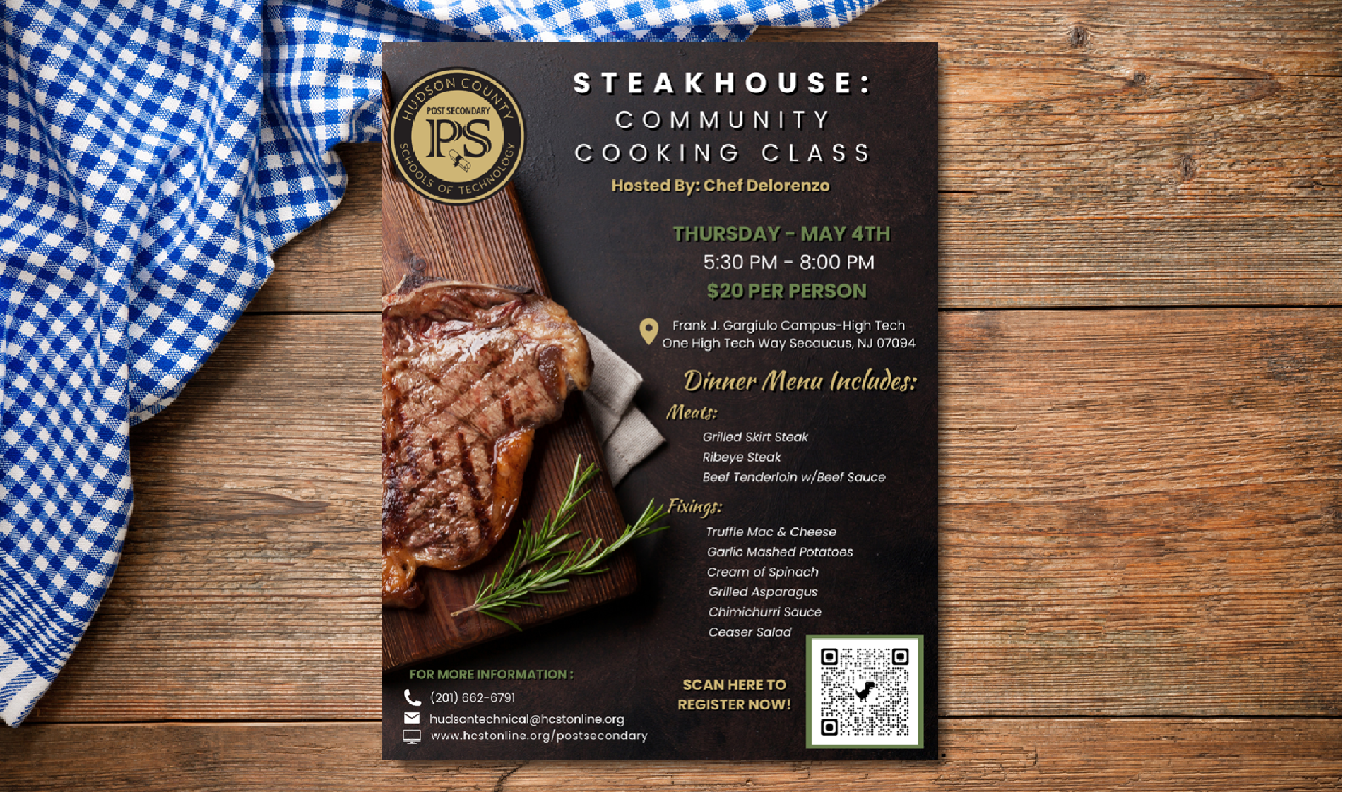 Steakhouse Cooking Class