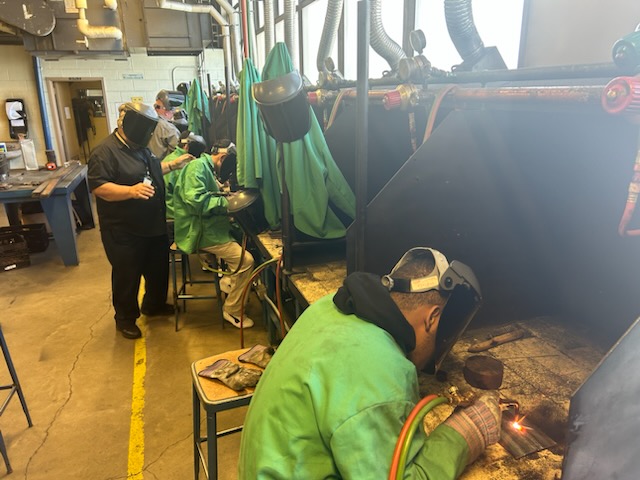 Mr. Clark & his welding students go over the basics of welding for beginners.