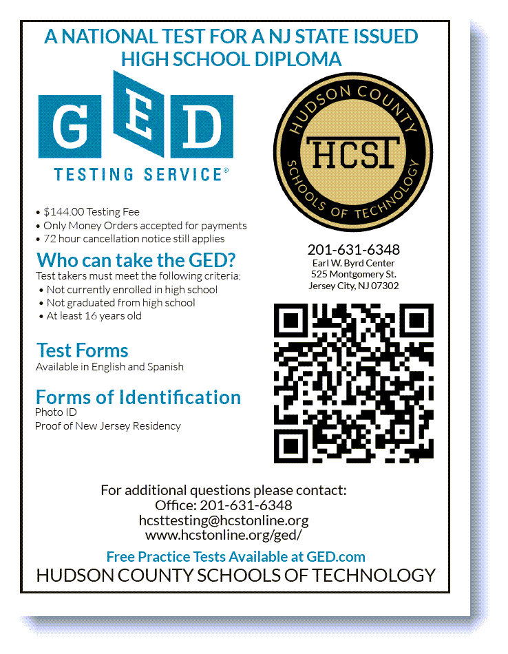 Click the GED flyer to register