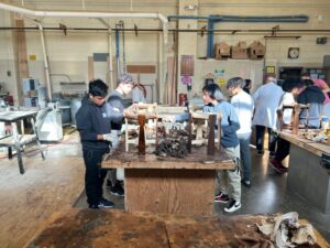 Carpentry Table Staining