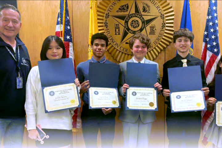 Explore Middle School Shines at Student Government Day in Guttenberg Town Hall