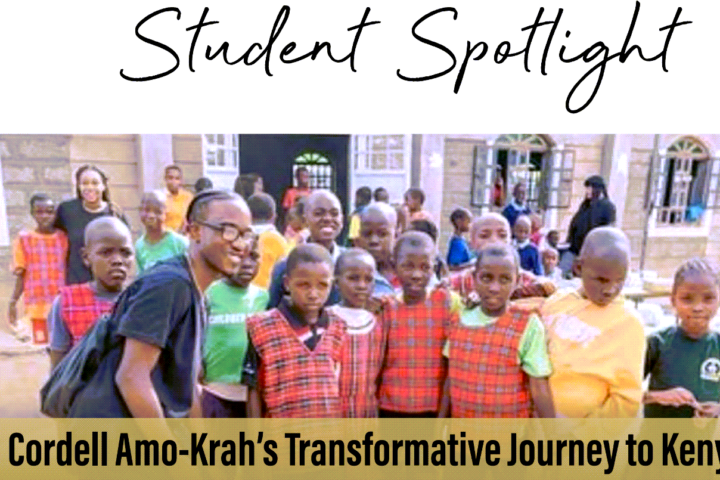 Student Spotlight: Cordell Amo-Krah’s Transformative Journey to Kenya