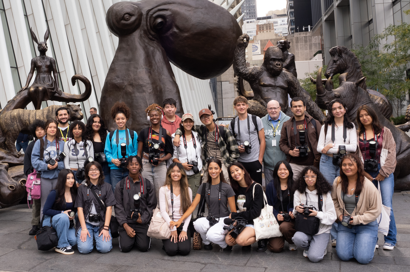 County Prep/ATD's Junior and Senior Photography Students Explore New York City: A Field Trip to the World Trade Center and Little Island